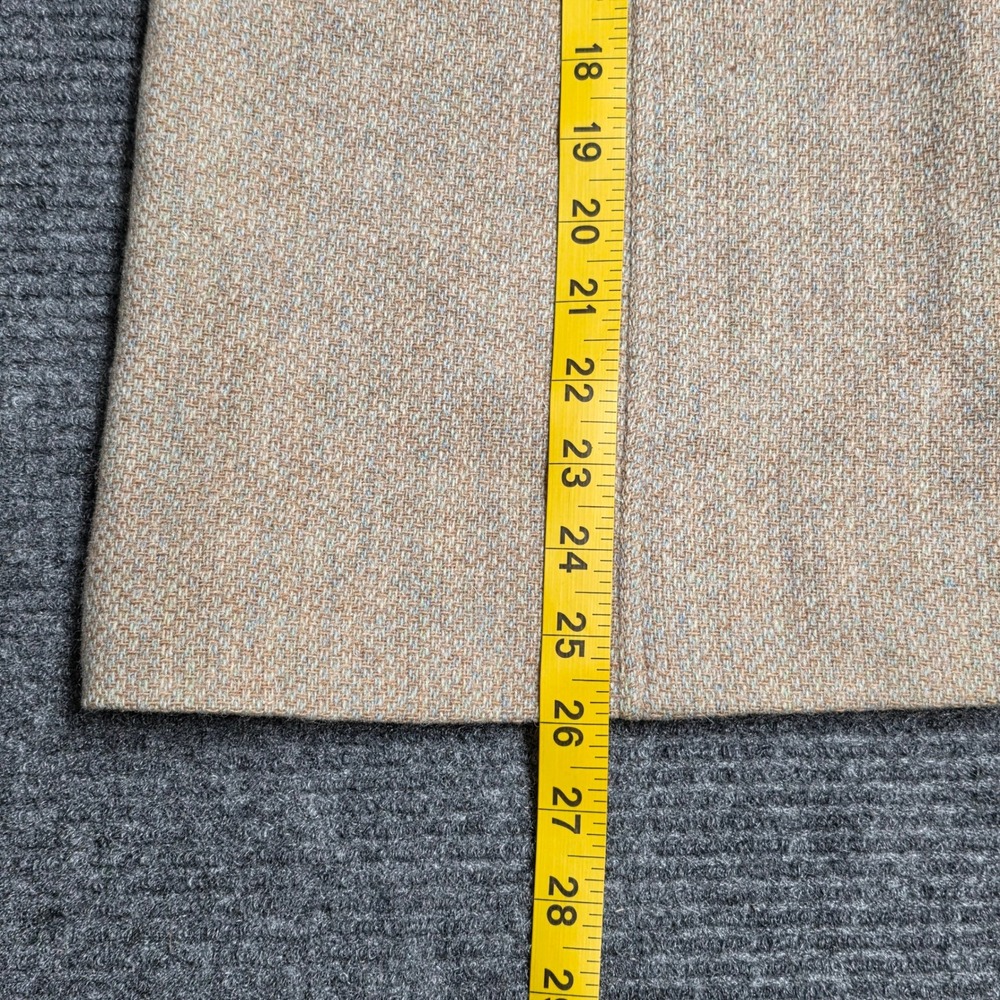 Vintage Deborah for Kenneth Greene Wool Skirt Women's Size 12 Tan Tweed - Picture 7 of 7